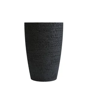 Кашпо CONCRETIKA CONUS EROSIA BLACK 23272