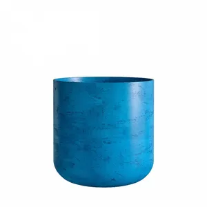 Кашпо CONCRETIKA TOPPER COBALT BLUE низкое 23334