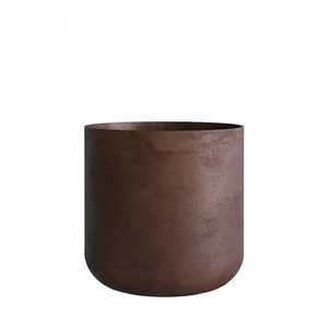 Кашпо CONCRETIKA TOPPER COFFEE низкое 23335