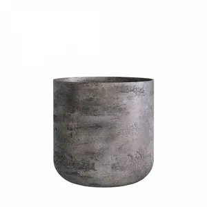 Кашпо CONCRETIKA TOPPER CONCRETE GREY DARK низкое 23336