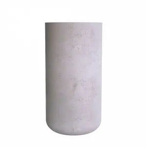 Кашпо CONCRETIKA TOPPER CONCRETE WHITE высокое 23409