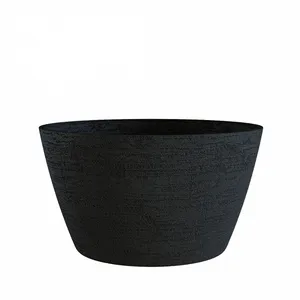 Кашпо CONCRETIKA BOWL EROSIA BLACK 23446