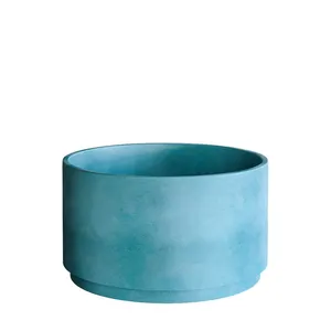 Кашпо CONCRETIKA CYLINDER XL CLOUDY BLUE 23507