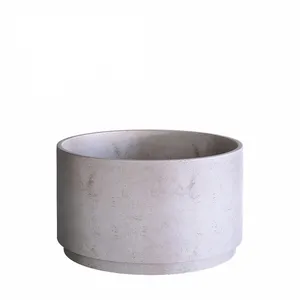 Кашпо CONCRETIKA CYLINDER XL CONCRETE WHITE 23513