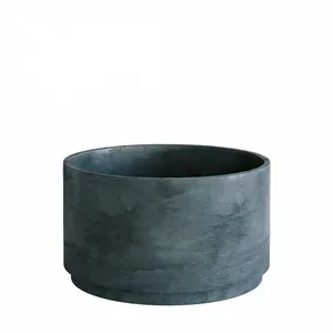 Кашпо CONCRETIKA CYLINDER XL OCEAN GREEN 23526