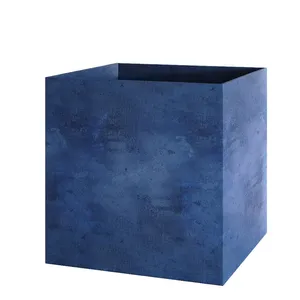 Кашпо CONCRETIKA CUBE BLUEBERRY 23539