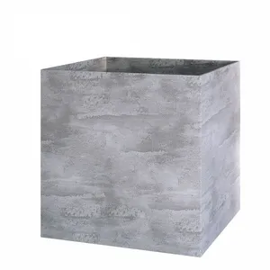 Кашпо CONCRETIKA CUBE CONCRETE GREY LIGHT 23546