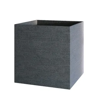 Кашпо CONCRETIKA CUBE EROSIA GRAY 23554