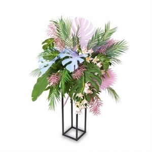 КМП1(Promo) Композиция "Тропики с орхидеей" h75-80см на металлической подставке h70см