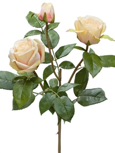 Роза Флорибунда Мидл ветвь крем-лайм-роз (искусственная) Treez Collection