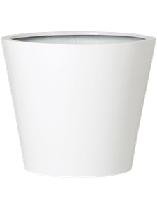 Кашпо Fiberstone glossy white bucket (Pottery Pots)