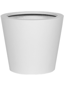 Кашпо Fiberstone matt white bucket (Pottery Pots)