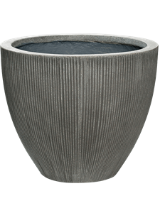Кашпо Fiberstone ridged dark grey jesslyn (Pottery Pots)