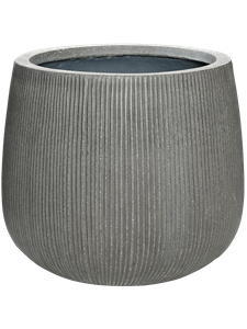 Кашпо Fiberstone ridged dark grey pax (Pottery Pots)