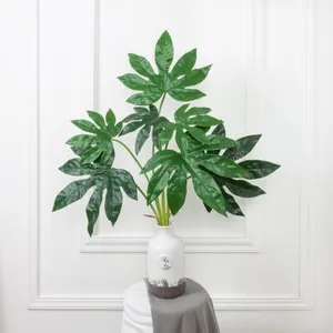 7143/0411-16 Аралия искусственная куст 7 листьев h79см 32157