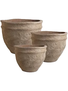 Кашпо Reed pot (набор 3 шт) (Nieuwkoop Europe) 34412