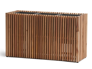 Кашпо TREEZ Effectory Timberline Низкий дивайдер Тёмное дерево 38259