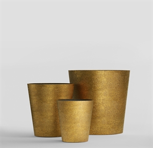 Кашпо CONCRETIKA CRATER RICH GOLD 38642