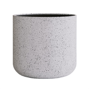 Кашпо CONCRETIKA TOPPER EGG WHITE низкое 38804