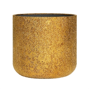 Кашпо CONCRETIKA TOPPER RICH GOLD низкое 38797