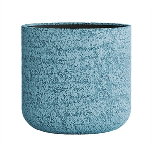 Кашпо CONCRETIKA TOPPER EROSIA BLUE низкое 23343