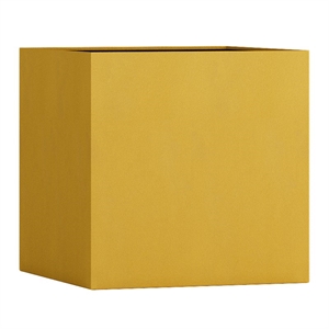 Кашпо CONCRETIKA CUBE GOLD 23558