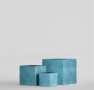 Кашпо CONCRETIKA CUBE BLUE SKY 23538