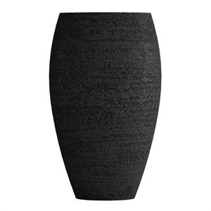 Кашпо CONCRETIKA OVAL EROSIA BLACK высокое 23202