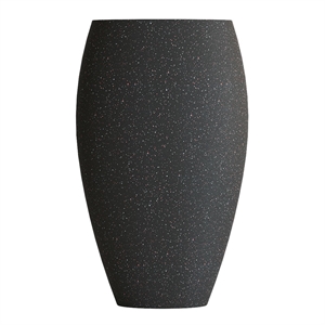 Кашпо CONCRETIKA OVAL EGG BLACK высокое 38790