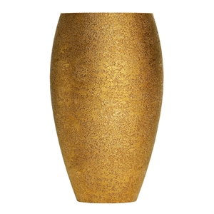 Кашпо CONCRETIKA OVAL RICH GOLD высокое 38784