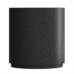 Кашпо CONCRETIKA CYLINDER XL EGG BLACK высокое 38712