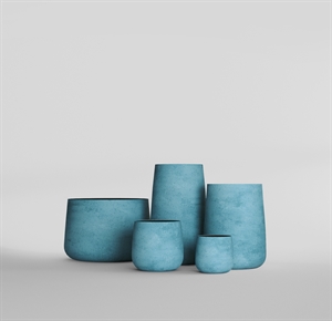 Кашпо CONCRETIKA CONE BLUE SKY высокое 22581