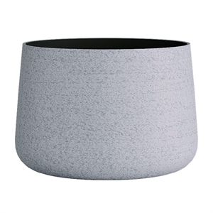 Кашпо CONCRETIKA CONE EROSIA WHITE низкое 31493