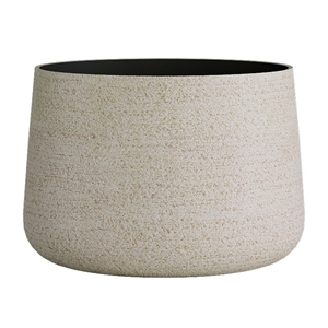 Кашпо CONCRETIKA CONE EROSIA YELLOW низкое 31494