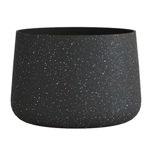 Кашпо CONCRETIKA CONE EGG BLACK низкое 38596