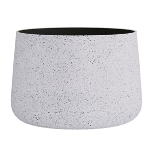 Кашпо CONCRETIKA CONE EGG WHITE низкое 38597