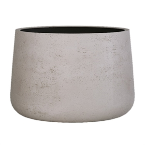 Кашпо CONCRETIKA CONE CONCRETE WHITE низкое 31484