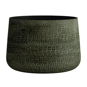 Кашпо CONCRETIKA CONE CAYMAN GREEN низкое 38593