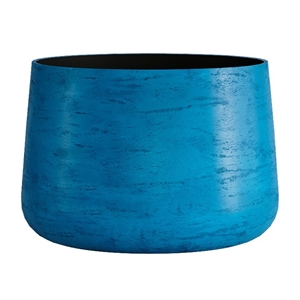 Кашпо CONCRETIKA CONE COBALT BLUE низкое 31479