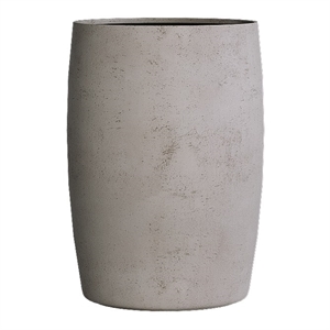 Кашпо CONCRETIKA CIGAR CONCRETE WHITE низкое 23024