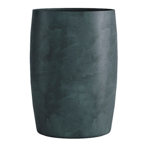 Кашпо CONCRETIKA CIGAR OCEAN GREEN низкое 23037