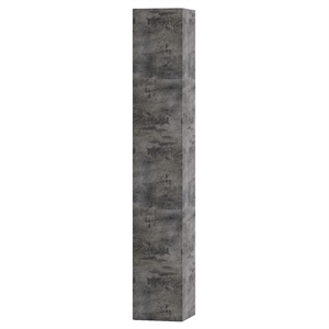 Кашпо CONCRETIKA COLONNA CONCRETE GREY DARK высокое 23580