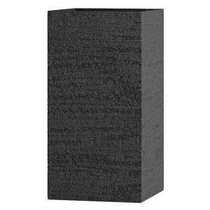 Кашпо CONCRETIKA COLONNA EROSIA BLACK низкое 23656
