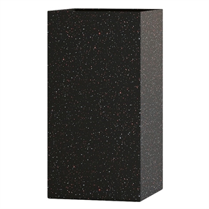 Кашпо CONCRETIKA COLONNA EGG BLACK низкое 38570