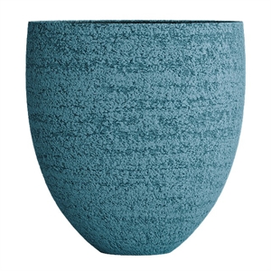 Кашпо CONCRETIKA BARREL EROSIA BLUE низкое 23133