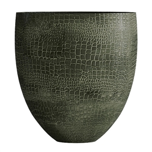 Кашпо CONCRETIKA BARREL CAYMAN GREEN низкое 38463