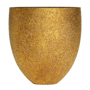 Кашпо CONCRETIKA BARREL RICH GOLD низкое 38460