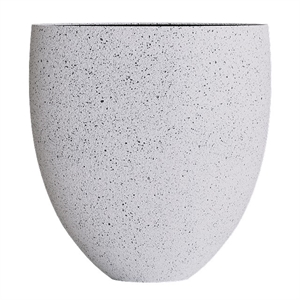 Кашпо CONCRETIKA BARREL EGG WHITE низкое 38467