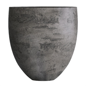 Кашпо CONCRETIKA BARREL CONCRETE GREY DARK низкое 23126