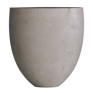 Кашпо CONCRETIKA BARREL CONCRETE WHITE низкое 23129